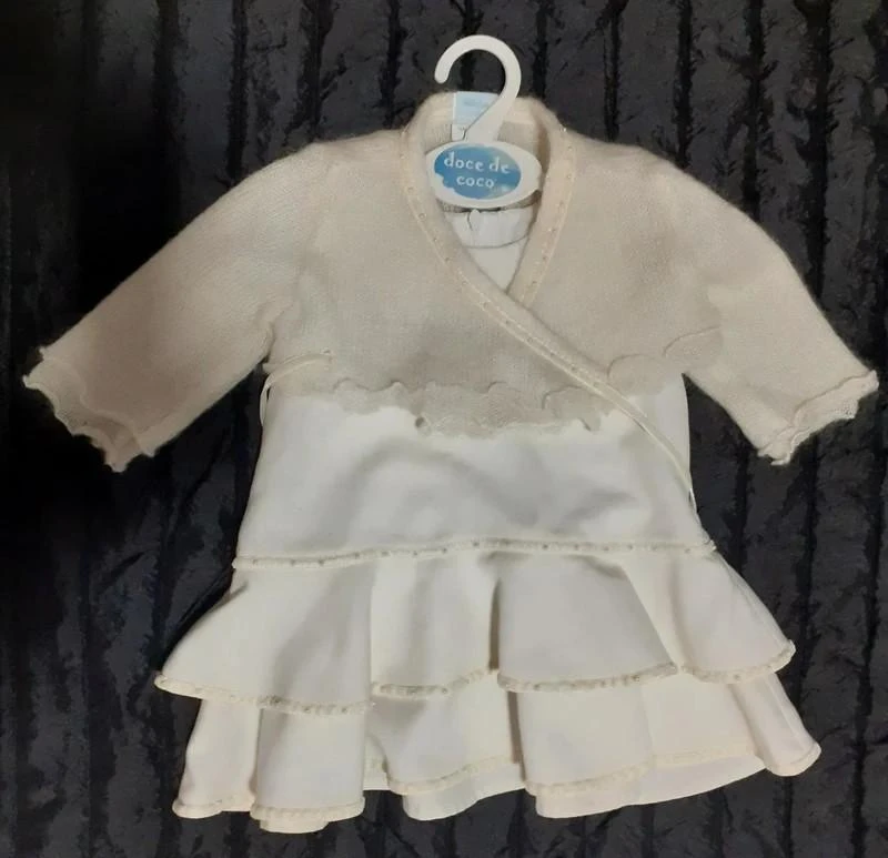 Conjunto Vestido e Bolero, Valentina, 0 meses.